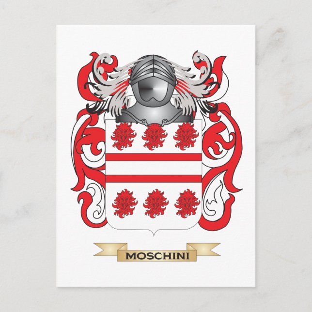 Moschini-Wappen (Familienwappen) Postkarte (Vorderseite)