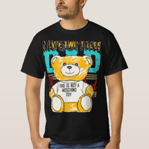 Moschino JERSEY T-SHIRT PINSELSTRICH TEDDYBÄR