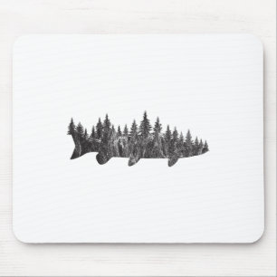 Moschus-Kieferwald-Baumgrenze - Angelwinkel im Fre Mousepad