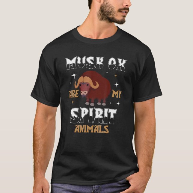 Moschus Ox sind mein Geisttier T-Shirt (Vorderseite)