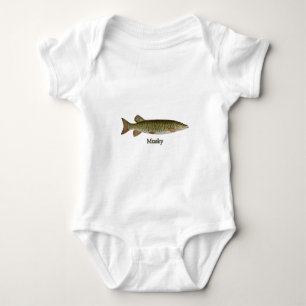 Moschusartig (Muskellunge) Baby Strampler
