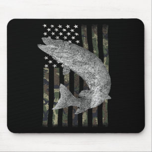 Moschusfisch-Angeln-Tarnflagge Muskie  Mousepad