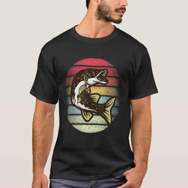 Moschusfisch Hecht T-Shirt (Vorderseite)