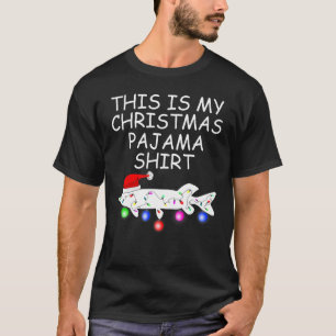 Moschusfischer Weihnachtsmann Hecht Geschenk Weihn T-Shirt
