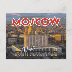 Moscou, carte postale de la série Visit Russia