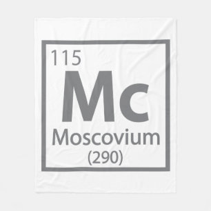 Moscovium - Russische wissenschaftliche Periodisch Fleecedecke