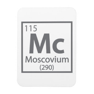 Moscovium - Russische wissenschaftliche Periodisch Magnet