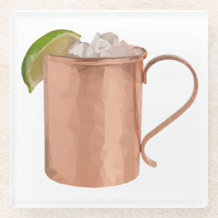 Moscow Mule Cocktail-Kocher Bar-Dekor Vodka-Kunst Glasuntersetzer