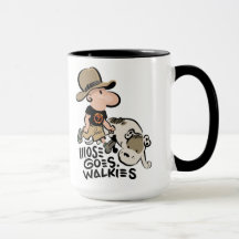 Mose Goes Walkies Tasse