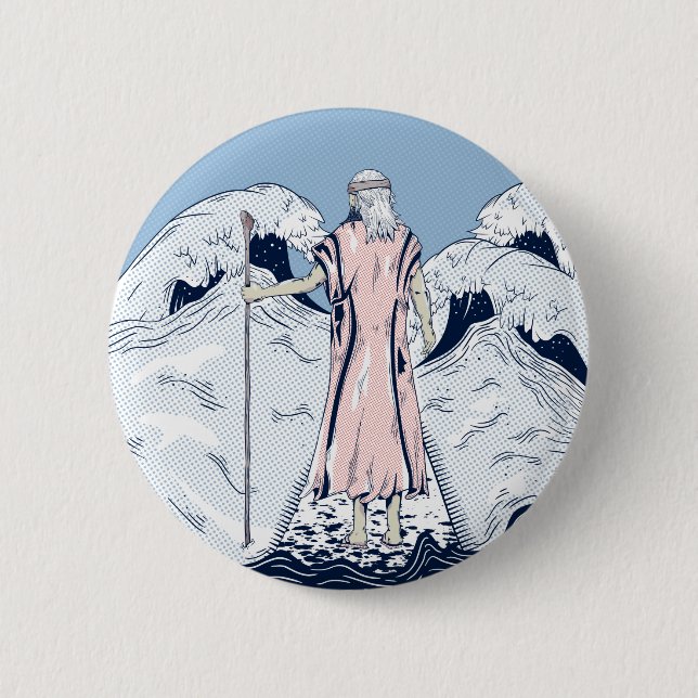 Mose und das Meer Button (Vorderseite)