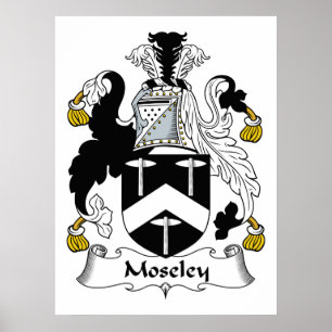 Moseley Familienwappen Poster