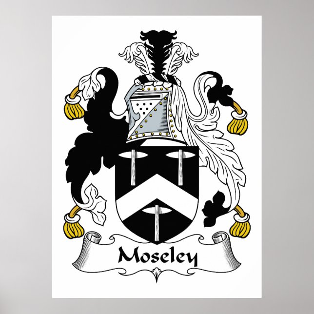 Moseley Familienwappen Poster (Vorne)