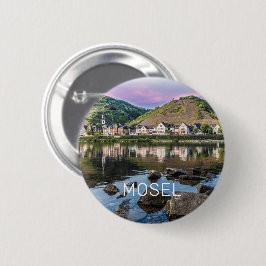 Moselle Ediger Eller Sunset River Cochem Souvenir Button