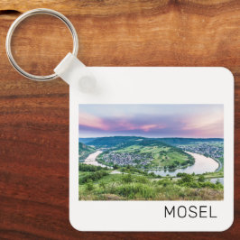 Moselle Loop Sunset Kroev Panorama Deutschland Schlüsselanhänger
