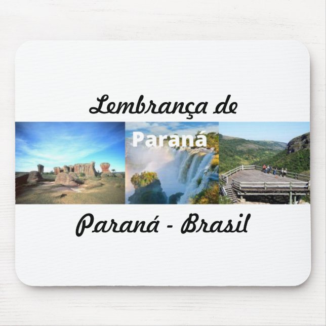 Mosepad Erinnerung an Paraná Brasilien Mousepad (Vorne)