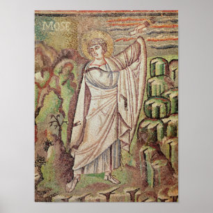 Moses auf Berg Sinai Poster
