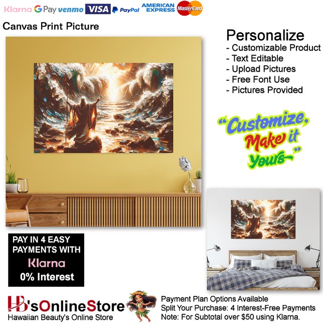 Moses Canvas Print Picture 7 Leinwanddruck (Moses Leads His People to Freedom Canvas Print Picture 7.)