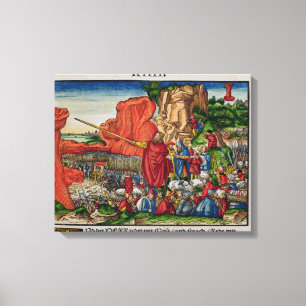 Moses, der das Rote Meer kreuzt Leinwanddruck