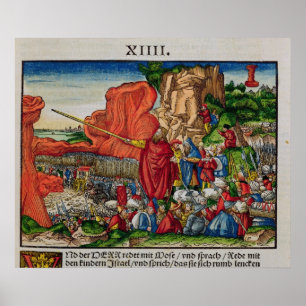 Moses, der das Rote Meer kreuzt Poster