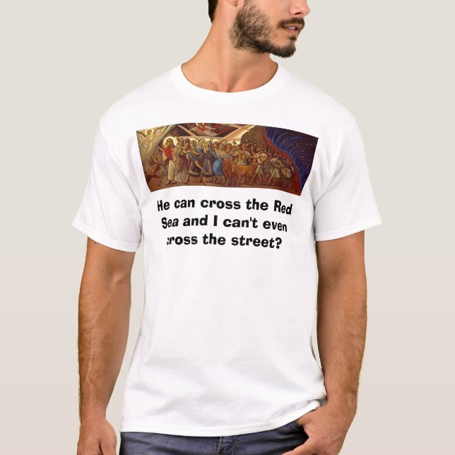 Moses, der das Rote Meer kreuzt T-Shirt (Vorderseite)