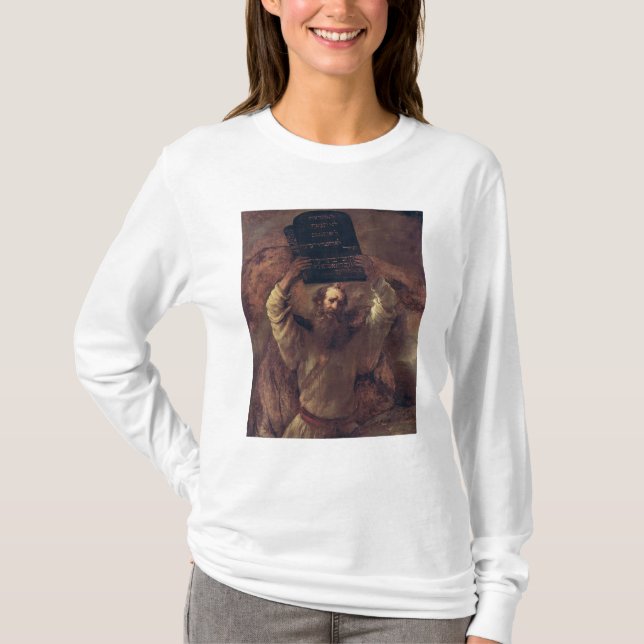 Moses, der die Tabletten des Gesetzes, 1659 T-Shirt (Vorderseite)