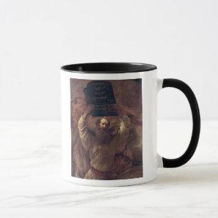 Moses, der die Tabletten des Gesetzes, 1659 Tasse