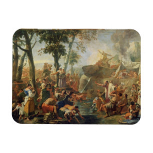 Moses, der Wasser vom Felsen (Öl, zeichnet auf Magnet