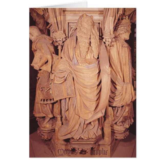 Moses, Detail vom sechseckigen Sockel (Vorne)