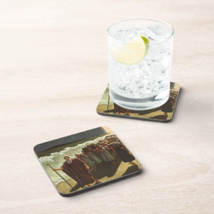 Moses Durchquerung des Roten Meeres, Vintage-Relig Getränkeuntersetzer