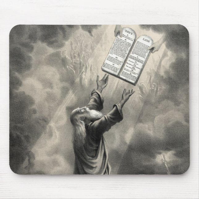 Moses erhält das Gesetz Mousepad (Vorne)