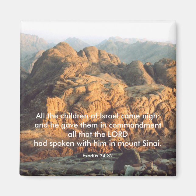 Moses gibt die Gebote - Magnet (Vorne)