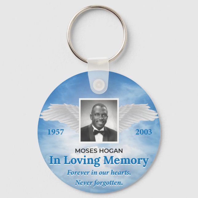 Moses Hogan Schlüsselanhänger, Basic Button Schlüs Schlüsselanhänger (Vorderseite)