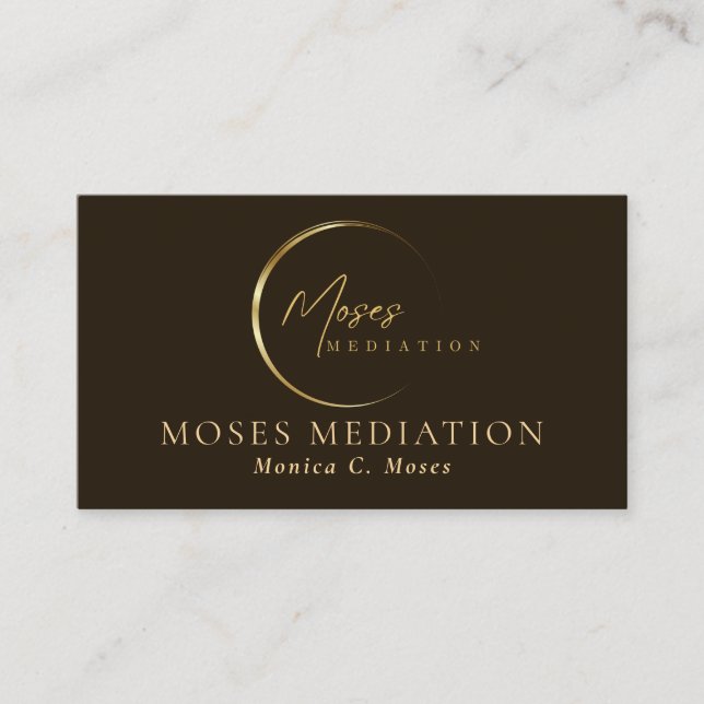 Moses Mediation I Monica Moses Visitenkarte (Vorderseite)