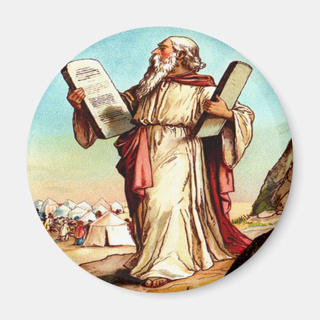 Moses mit den Tabellen des Gesetzmagneten Magnet (Vorne)