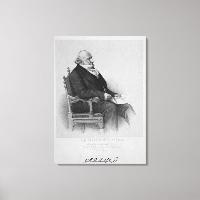 Moses Montefiore Leinwanddruck (Vorderseite)