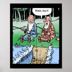 Moses Pole Fischen Poster