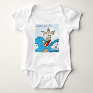 Moses Surfs Drôles de T-shirts de Dessins Animés C