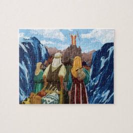 Moses teilt das Rote Meer-Puzzle