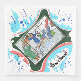 Moses teilt das Wohnzimmer | Abschiedsessen Serviette