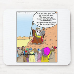 Moses & The Ten Suggestionen Funny Gifts & T-Shirt Mousepad
