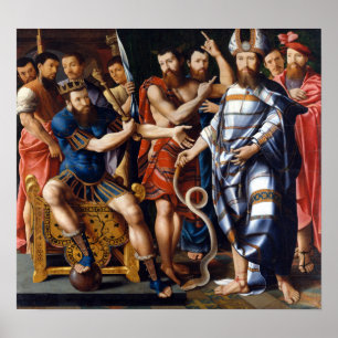 Moses und Aaron vor Pharaoh Poster