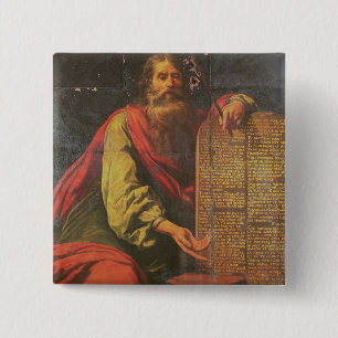 Moses und die Tabletten des Gesetzes Button