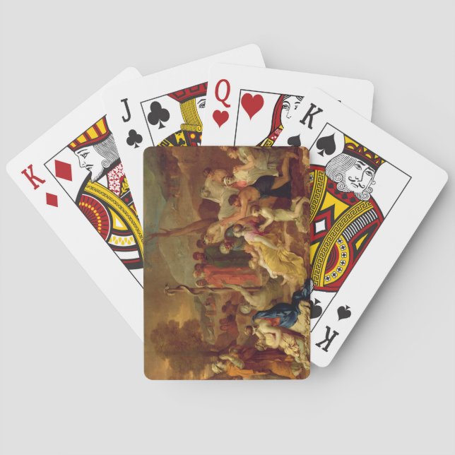 Moses und die unverschämte Schlange, c.1653-54 (Öl Spielkarten (Rückseite)