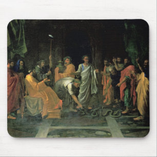 Moses und die unverschämte Schlange (Öl auf Mousepad