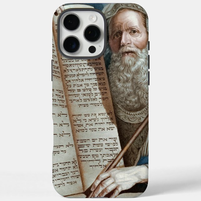 Moses und die zehn Gebote iPhone 16 Pro Max Hülle (Rückseite)
