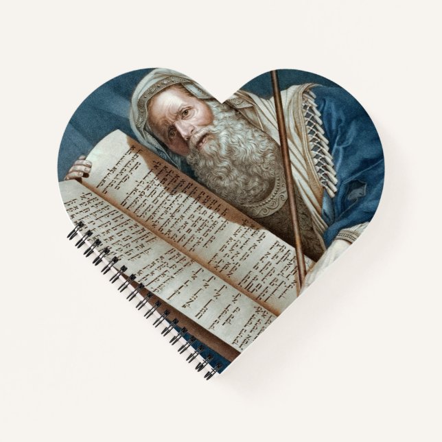 Moses und die zehn Gebote Notizbuch (Vorderseite)