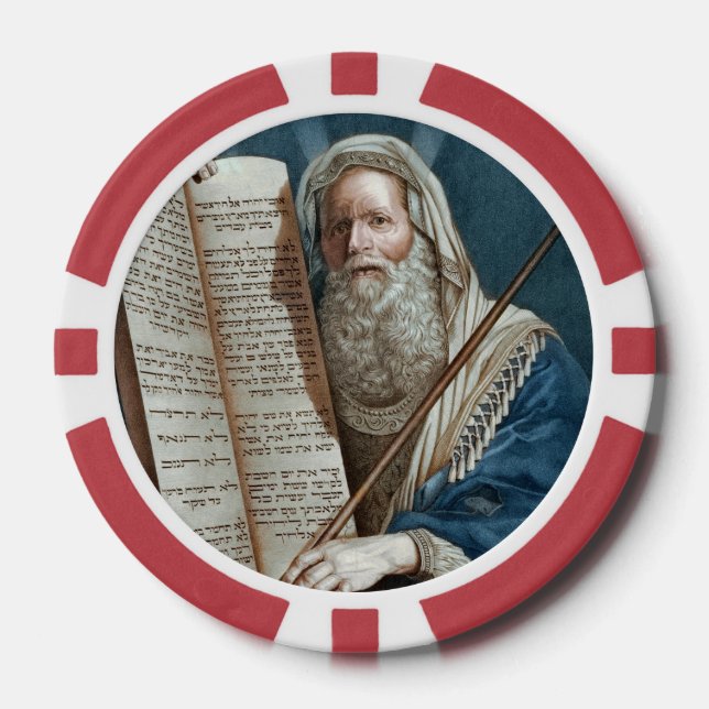 Moses und die zehn Gebote Pokerchips (Vorderseite)