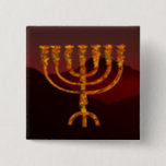 Moshe ist Menorah Button<br><div class="desc">In der Tora wird Moshe Rabbenu gesagt: "Du sollst eine Menorah aus reinem Gold machen, verprügelt werden, die Menorah wird hergestellt werden, ihr Fuß, ihr Ast, ihre Kugeln, ihre Knöpfe und ihre Blume werden daraus gequält werden " [Schmälert 25:31] und später "Sehen Sie, und konstruieren Sie, gemäß ihrer Form, die...</div>