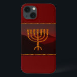 Moshe ist Menorah iPhone 13 Hülle<br><div class="desc">In der Tora wird Moshe Rabbenu gesagt: "Du sollst eine Menorah aus reinem Gold machen, verprügelt werden, die Menorah wird hergestellt werden, ihr Fuß, ihr Ast, ihre Kugeln, ihre Knöpfe und ihre Blume werden daraus gequält werden " [Schmälert 25:31] und später "Sehen Sie, und konstruieren Sie, gemäß ihrer Form, die...</div>