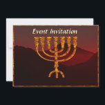 Moshe ist Menorah Einladung<br><div class="desc">In der Tora wird Moshe Rabbenu gesagt: "Du sollst eine Menorah aus reinem Gold machen, verprügelt werden, die Menorah wird hergestellt werden, ihr Fuß, ihr Ast, ihre Kugeln, ihre Knöpfe und ihre Blume werden daraus gequält werden " [Schmälert 25:31] und später "Sehen Sie, und konstruieren Sie, gemäß ihrer Form, die...</div>